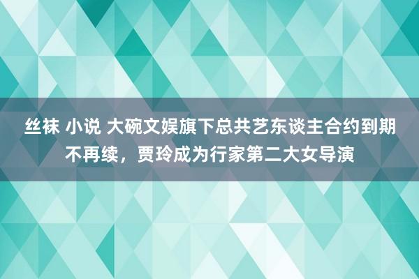 丝袜 小说 大碗文娱旗下总共艺东谈主合约到期不再续，贾玲成为行家第二大女导演