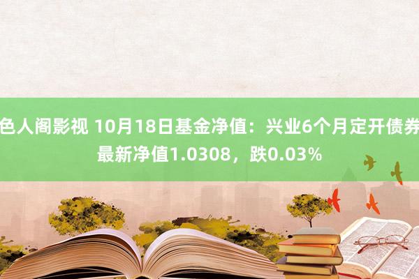 色人阁影视 10月18日基金净值：兴业6个月定开债券最新净值1.0308，跌0.03%