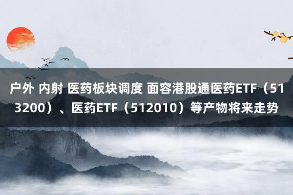 户外 内射 医药板块调度 面容港股通医药ETF（513200）、医药ETF（512010）等产物将来走势