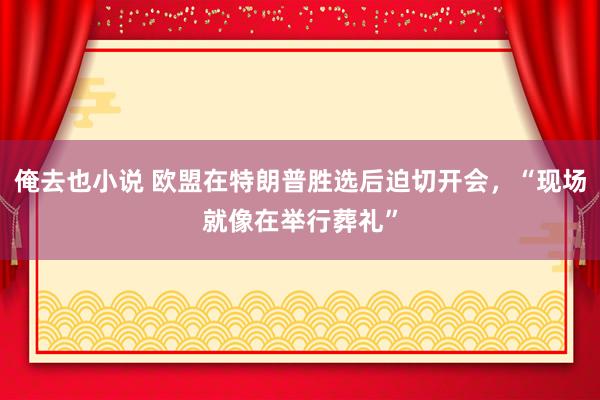 俺去也小说 欧盟在特朗普胜选后迫切开会，“现场就像在举行葬礼”